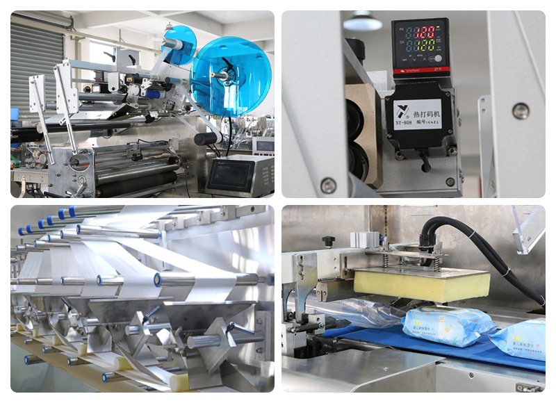 全自動(dòng)濕巾生產(chǎn)線（40-120片）機(jī)械細(xì)節(jié)